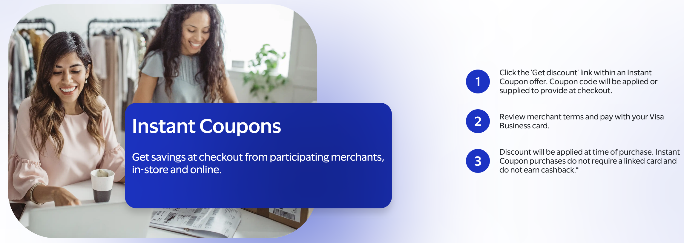 Visa SavingsEdge instant coupons page